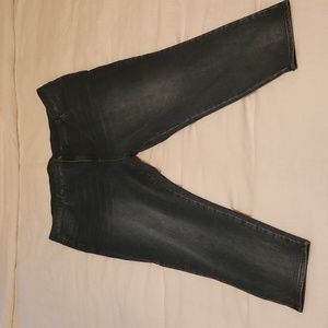 Universal Standard Seine high rise skinny Jean in distressed blue